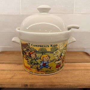 Vintage 1996 Campbell’s Kids Soup Tureen with Lid and Ladle Advertising